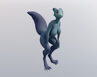 anthro black_horn breasts featureless_breasts female gradient_body grey_body hands_on_knees hands_on_legs horn nude red_eyes slim solo standing questionable_aesthetics_(artist) questionable_aesthetics_(modeler) lizard reptile scalie 3d_(artwork) 5:4 blender_(artwork) blender_eevee_(artwork) digital_media_(artwork) hi_res