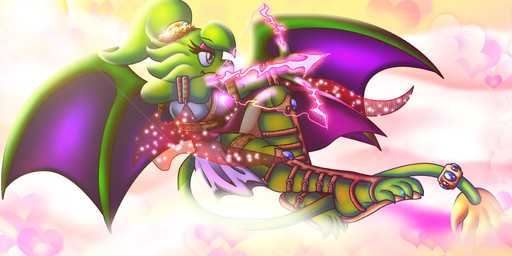accessory action_pose anthro archery armband bow_(weapon) bracelet buckle caligae claws clothing cloud confident_female crown cupid's_arrow dragon_wings drawing_bowstring electricity electricity_manipulation elemental_manipulation eyeshadow feathered_tail feathers female furgonomics gauze gem gold_(metal) green_body hair headgear heart_symbol holidays jewelry leather_sandals legband lens_flare light lightning_bolt lime_green long_tail magenta_eyes makeup pink_lightning plasma ponytail pose prehensile_tail ranged_weapon red_eyeshadow rim_light sequins short_hair sky skyscape solo speedpaint spread_wings straps sun sunlight tail tail_accessory tail_jewelry thighband tiara toe_claws toga warm_lighting weapon wings wreath spdy4 european_mythology greek_mythology mythology valentine's_day arrow_(spdy4) arrow_the_dragon arrow_xiang_long cupid eros couatl dragon eastern_dragon feathered_scalie feathered_snake hybrid mythological_creature mythological_scalie reptile scalie snake 2025 digital_media_(artwork) hi_res shaded warm_colors widescreen