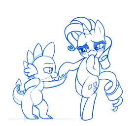 2013 anthro blush cute cutie_mark dragon equine eye_contact female feral friendship_is_magic hair horn horse male mammal mickeymonster monochrome my_little_pony pony rarity_(mlp) smile spike_(mlp) unicorn
Rating: Safe
Score: 8
User: Robinebra
Date: December 03, 2013
