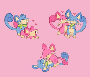 animal_genitalia balls blue_body blue_fur chibi duo female female_penetrated feral feral_on_feral feral_penetrated feral_penetrating feral_penetrating_feral fully_sheathed fur genitals male male/female male_penetrating male_penetrating_female penetration pink_body pink_fur sex sheath tan_body tan_fur vulva clockstops3am conditional_dnp nintendo pokemon generation_1_pokemon pokemon_(species) rattata