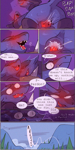 animal_genitalia animal_penis anthro anus balls blue_body blue_fur blush blush_lines bodily_fluids brown_hair canine_genitalia canine_penis cum cum_in_vagina cum_inside duo female flashlight fur genital_fluids genitals greeting hair human_to_anthro implied_pregnancy impregnation_attempt knot knotting male male/female pawpads paws penetration penile penile_penetration penis penis_in_vagina red_eyes regret species_transformation text transformation transformation_through_sex vaginal vaginal_penetration vulva zoba_(artist) nintendo pokemon generation_4_pokemon human humanoid lucario mammal pokemon_(species) absurd_res comic english_text hi_res huge_filesize long_image tall_image