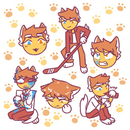 anthro clothed clothing gore hair hockey jacket male missing_arm simple_background smile solo sport standing topwear wet_hair 90percentdenny 90_percent_studios purrfect_apawcalypse sparky_fritz canid canine canis domestic_dog husky mammal nordic_sled_dog spitz 1:1 absurd_res hi_res