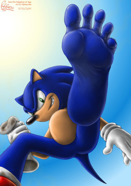 5_toes anthro armwear barefoot biped blue_body blue_hair clothing dirty dirty_clothing dirty_socks feet foot_focus footwear gloves green_eyes grin hair handwear hindpaw humanoid_feet legwear male paws plantigrade smile socks soles solo sun teeth toes white_armwear white_clothing white_footwear white_legwear white_socks riproarrex sega sonic_the_hedgehog_(series) sonic_the_hedgehog eulipotyphlan hedgehog mammal hi_res