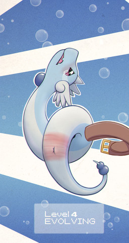 ambiguous_gender animal_genitalia anthro anus belt belting bodily_fluids butt_slap cloaca corporal_punishment crying feral genitals punishment slap solo spank_marks spanking tears sqwek nintendo pokemon fan_character dragonair generation_1_pokemon pokemon_(species) hi_res
