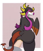 anthro beak black_body butt crossgender feathers female genitals looking_at_viewer male male/female male_penetrating nude penetration penis pussy sex simple_background solo sound_effects tail vaginal vaginal_penetration wings peachypuppie nintendo pokemon avian bird fezandipiti generation_9_pokemon legendary_pokemon pokemon_(species) animated digital_media_(artwork) short_playtime sound webm