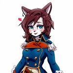 anthro blush clothed clothing edelian female female_anthro fur hair kemono looking_at_viewer simple_background smile solo white_background askknight level-5 ni_no_kuni:_cross_worlds ni_no_kuni_(series) domestic_cat felid feline felis mammal 1:1 digital_media_(artwork) hi_res