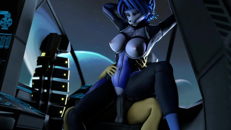 anthro anthro_penetrated balls bedroom_eyes bite biting_lip blue_body blue_fur blue_hair bodysuit bouncing_breasts breasts clothed clothing duo erection exposed_breasts female female_penetrated fur genitals hair looking_pleasured male male/female male_penetrating male_penetrating_anthro male_penetrating_female narrowed_eyes nipples nude penetration penile penile_penetration penis penis_in_vagina planet science_fiction seductive sex skinsuit space spacecraft teeth tight_clothing vaginal vaginal_penetration vehicle vulva white_body white_fur viper-desires warfaremachine_(modeler) nintendo star_fox fox_mccloud krystal_(star_fox) warfare_fox warfare_krystal canid canine canis fox mammal 16:9 3d_(artwork) 3d_animation animated digital_media_(artwork) no_sound short_playtime source_filmmaker_(artwork) video widescreen