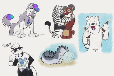 angry anthro beverage black_body black_fur blue_seam_briefs blue_seam_underwear briefs clothing coffee coffee_cup colored_seam_briefs colored_seam_underwear container cup eyes_closed fur grey_body grey_fur grey_nose group hair holding_coffee_cup holding_container holding_cup holding_object licking licking_lips male markings open_mouth open_smile print_briefs print_clothing print_shirt print_t-shirt print_topwear print_underwear shirt shunk smile steam striped_body striped_markings stripes t-shirt teeth_showing tired tongue tongue_out topwear underwear white_body white_briefs white_clothing white_fur white_hair white_shirt white_t-shirt white_topwear white_underwear mahrkale star_wars underoos r2-d2 bovid canid canine caprine equid equine mammal sheep zebra