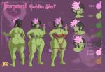 areola big_breasts big_butt breasts butt cleavage clothed clothing erect_nipples female genitals nipple_piercing nipples not_furry nude piercing pussy solo text wide_hips lurkergg corruption_of_champions tamani_(coc) goblin humanoid 2015 english_text url