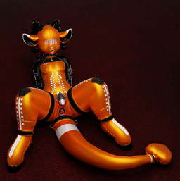 anal anal_penetration ankle_cuffs barcode belt binder_(restraint) buttplug buttplug_in_ass buttplug_insertion chastity_cage chastity_device clothing cuff_(restraint) hooves horn latex latex_clothing latex_skinsuit object_in_ass orange_latex penetration plug_(sex_toy) plug_insertion prison_uniform prisoner restraints sex_toy sex_toy_in_ass sex_toy_insertion skinsuit solo spade_tail tail tight_clothing einomi_(artist) bovid caprine caprine_demon demon goat goat_demon mammal absurd_res hi_res