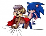 anthro blue_body blue_fur bodily_fluids breasts cum cum_inside duo female female_penetrated from_behind_position fur genital_fluids grey_hair hair male male/female male_penetrating male_penetrating_female nipples orgasm penetration sex unknown_artist sega sonic_the_hedgehog_(series) rosie_the_woodchuck sonic_the_hedgehog chipmunk eulipotyphlan ground_squirrel hedgehog mammal rodent sciurid digital_media_(artwork)