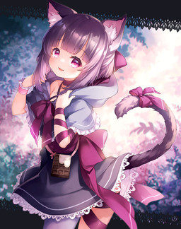accessory bangs bow_ribbon clothed clothing dress eyebrows eyelashes female furgonomics hair pink_eyes ribbons solo tail tail_accessory tail_bow tail_ribbon kito_(sorahate) animal_humanoid cat_humanoid felid felid_humanoid feline feline_humanoid humanoid mammal mammal_humanoid 2022 hi_res