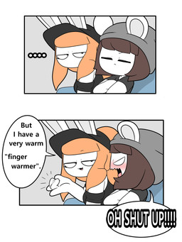 anthro beanie black_clothing black_hat black_headwear black_shirt black_topwear blush breasts brown_hair clothing dialogue duo eyelashes female furniture gesture grey_beanie grey_clothing grey_hat grey_headwear hair hat headgear headwear male orange_hair ponytail shirt sofa speech_bubble suggestive suggestive_gesture text topwear tonytoran tina_(tonytoran) tony_(tonytoran) chinchilla chinchillid lagomorph leporid mammal rabbit rodent absurd_res comic english_text hi_res