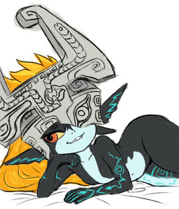 clothing female fused_shadow headgear headwear pointy_ears shortstack solo thick_thighs wide_hips xeffy nintendo the_legend_of_zelda twilight_princess midna goblin humanoid imp twili absurd_res hi_res