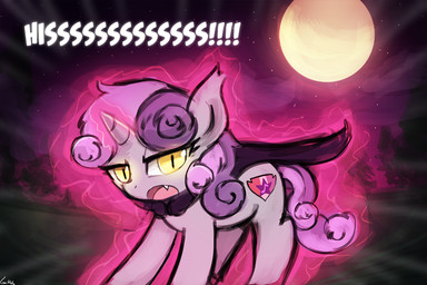 female feral holidays horn solo young young_feral lumineko 30_minute_art_challenge friendship_is_magic halloween hasbro my_little_pony mythology sweetie_belle_(mlp) equid equine mammal mythological_creature mythological_equine unicorn vampire 3:2 digital_media_(artwork) meme