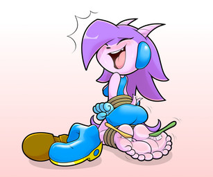 anthro bdsm blush blush_lines bodily_fluids bondage bottomwear bound bra brush clothing crying_laughing eyes_closed feet female foot_focus fur gloves hair handwear horn laugh long_hair open_mouth pink_body pink_fur purple_hair restraints rope rope_bondage shorts sports_bra tail tail_motion tailwag tears tickle_torture tickling tongue toothbrush underwear mrvalentim freedom_planet galaxytrail mythology sash_lilac aquatic aquatic_dragon dragon mythological_creature mythological_scalie scalie colored hi_res