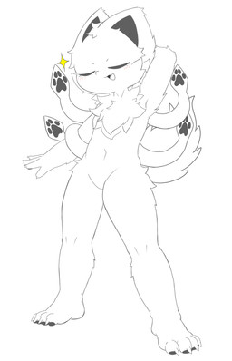 4_fingers 4_toes anthro eyes_closed feet female fingers fur looking_pleasured open_mouth paws raised_tail simple_background solo tail tentacles toes tongue white_body white_fur papyruscafe changed_(video_game) squid_dog_(changed) canid canine canis domestic_dog mammal absurd_res hi_res