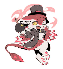 3_claws 3_fingers 3_toes ambiguous_anthro ambiguous_gender anthro bomb bottomless bottomless_ambiguous bottomless_anthro bow_tie brown_bow_tie brown_clothing brown_hat brown_headwear brown_suit claws clothed clothed_ambiguous clothed_anthro clothing explosives eyebrows feathers feet finger_claws fingers glistening glistening_eyes grey_sclera hat headgear headwear holding_bomb holding_object iris looking_at_viewer multi_ear multicolored_body multicolored_feathers one_eye_closed open_mouth open_suit pupils red_body red_tail simple_background slit_pupils solo suit tail tan_body teeth toe_claws toes top_hat white_background winged_arms wings yellow_eyes theresnobody827 avali avian 2026 digital_media_(artwork) full-length_portrait hi_res portrait shaded