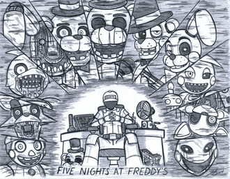 anthro beak blood bodily_fluids bow_(feature) bow_tie chair clasped_hands clothing cupcake electric_fan electronics evil_grin exposed_endoskeleton eye_patch eyewear faceless_character faceless_male flashlight food furniture group hat headgear headwear machine male mask microphone newspaper oscillating_fan puppet security security_guard smile surveillance tablet teeth text toothed_beak mutantnight third-party_edit five_nights_at_freddy's five_nights_at_freddy's_2 scottgames balloon_boy_(fnaf) cupcake_(fnaf) jeremy_fitzgerald mangle_(fnaf) marionette_(fnaf) toy_bonnie_(fnaf) toy_chica_(fnaf) toy_freddy_(fnaf) withered_bonnie_(fnaf) withered_chica_(fnaf) withered_foxy_(fnaf) withered_freddy_(fnaf) withered_golden_freddy_(fnaf) animatronic avian bear bird canid canine chicken fox galliform human lagomorph leporid mammal phasianid rabbit robot english_text monochrome
