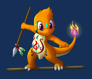 anthro balls bodypaint casual_nudity fire flaccid flaming_tail foreskin genitals humanoid_genitalia humanoid_penis long_foreskin male markings melee_weapon navel nipples nude penis polearm semi-anthro simple_background small_penis solo spear tail transparent_background tribal tribal_markings unretracted_foreskin weapon lord-kiyo nintendo pokemon charmandrigo_(character) charmander generation_1_pokemon pokemon_(species) alpha_channel hi_res