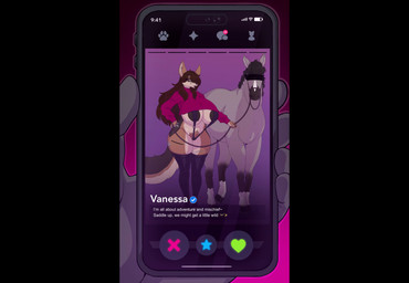 abdominal_bulge anal anal_penetration animal_genitalia animal_penis anthro anthro_on_feral anthro_penetrated balls bestiality big_breasts big_butt big_nipples bodily_fluids breasts butt clitoral_hood clothing cum cum_in_ass cum_inflation cum_inside dating_app duo equine_genitalia equine_penis erection female female_on_feral female_penetrated feral feral_penetrating feral_penetrating_anthro genital_fluids genitals hair humanoid_genitalia humanoid_vulva inflation interspecies large_penetration legwear long_hair male male/female male_penetrating male_penetrating_female musk nipple_piercing nipples penetration penile penile_penetration penis piercing pubes quadruped sex stirrup_legwear swiping vulva x-ray_view second_city_saint vanessa_black canid canine canis equid equine horse jackal mammal absurd_res animated hi_res long_playtime no_sound slideshow video