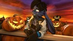 anthro creepy female food fruit holidays plant pumpkin pumpkin_patch scared solo worried furchev halloween domi_(domibun) lagomorph leporid mammal rabbit 16:9 3d_(artwork) digital_media_(artwork) hi_res source_filmmaker_(artwork) widescreen