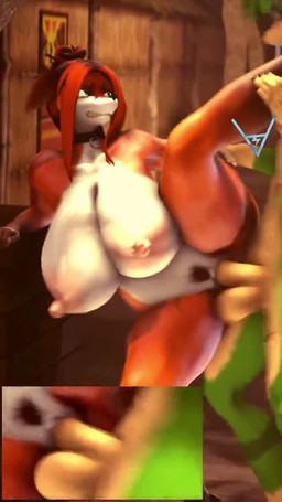 anthro anthro_penetrated areola balls big_areola big_breasts big_nipples bouncing_balls bouncing_breasts breasts collar cutaway duo fast_sex female female_penetrated genitals green_body green_hair hair huge_breasts leg_grab leg_tattoo looking_pleasured male male/female male_penetrating male_penetrating_female moan nipples nude on_one_leg one_leg_up orange_body orange_hair penetration penile penile_penetration penis_in_vagina plap_(sound) raised_leg screaming sex standing standing_sex tail tattoo teeth vaginal vaginal_penetration shockstarbaby warfaremachine_(modeler) audrey_(shockstarbaby) peter_west_(shockstarbaby) canid canine fox mammal 3d_(artwork) 3d_animation animated digital_media_(artwork) short_playtime signature sound video