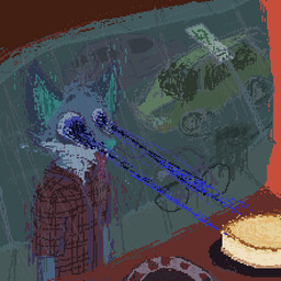 anthro bodily_fluids cake car clothing dessert drooling food looking_at_food looking_at_object male red_clothing red_shirt red_topwear saliva shirt solo topwear vehicle window demensa emil_(demensa) canid canine canis coyote domestic_dog mammal 1:1 2018 digital_media_(artwork) pixel_(artwork)