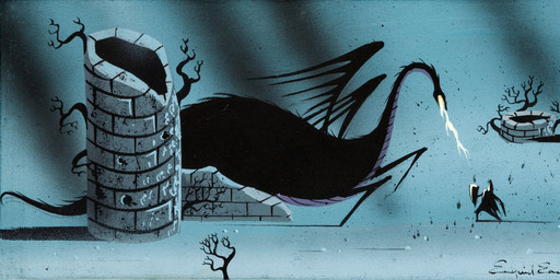 armor breath_powers castle duo elemental_manipulation female feral fight fire fire_breathing fire_manipulation interspecies knight larger_feral male melee_weapon outside plant ruins running shield size_difference sword tree warrior weapon eyvind_earle disney european_mythology mythology sleeping_beauty_(1959) maleficent prince_phillip_(disney) dragon human mammal mythological_creature mythological_scalie scalie western_dragon 1959 20th_century ancient_art gouache_(artwork) hi_res lineless official_art painting_(artwork) traditional_media_(artwork) traditional_painting_(artwork)