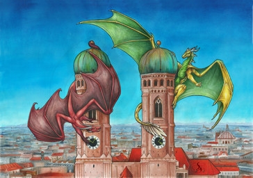 building church clocktower couples duo feral landscape love male male/male red_body religion tower dragonlovers natoli mythology czero seledrex dragon gold_dragon mythological_creature mythological_scalie scalie hi_res