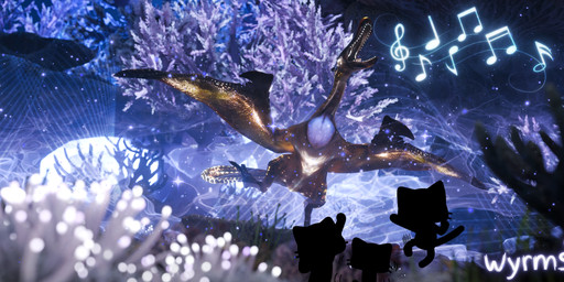 coral_highlands detailed_background effects feral glowing glowing_markings golden_body markings membrane_(anatomy) membranous_wings notes on_one_leg open_mouth outside psychedelic raised_leg realistic scales silhouette singing solo standing tail teeth text tongue wings conditional_dnp raithvaneal capcom european_mythology monster_hunter mythology bird_wyvern dragon felid felyne flying_wyvern lynian mammal mythological_creature mythological_scalie palico qurupeco scalie western_dragon wyvern 3d_(artwork) absurd_res blender_(artwork) digital_media_(artwork) hi_res