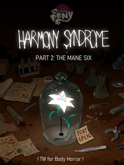 blood bodily_fluids flower glowing horror_(theme) not_furry notebook paper pencil_(object) plant syringe text vial zero_pictured cracklewink friendship_is_magic hasbro infection_au my_little_pony 3:4 absurd_res english_text hi_res