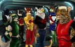 anthro beak black_hair blonde_hair brown_body brown_feathers brown_fur clothed clothing feathers female fur green_body green_fur group hair male markings multicolored_body red_hair spots spotted_body spotted_fur superhero two_tone_body weapon white_body white_feathers dragonlordrynn dc_comics mythology young_justice aqualad artemis_(dc) kid_flash miss_martian robin_(dc) superboy zatanna alien antelope avian bird bovid canid canine canis corvid corvus_(genus) felid gryphon leopard leopard_seal mammal marine mythological_avian mythological_creature oscine pantherine passerine pinniped pronghorn raven seal springbok true_antelope weimaraner wolf absurd_res hi_res