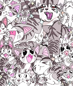 ambiguous_feral ambiguous_gender black_nose blep bodily_fluids brown_body brown_fur brown_pawpads brown_stripes countershading crying daww feral fur licking licking_lips licking_own_lips multicolored_body multicolored_fur multiple_angles nervous nervous_sweat open_mouth open_smile pawpads pink_inner_ear pink_tongue sharp_teeth smile solo sparkles striped_body striped_fur stripes sweat tears teeth tongue tongue_out whiskers white_body white_countershading white_fur chatoyancy chi's_sweet_home chi_(chi's_sweet_home) domestic_cat felid feline felis mammal 2023 digital_drawing_(artwork) digital_media_(artwork) meme