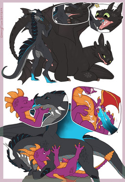 3_toes 4_fingers 5_fingers anal anal_penetration animal_genitalia animal_penis anthro anthro_on_feral anthro_penetrating anthro_penetrating_feral anus athletic balls bestiality black_body black_eyes black_foreskin black_genital_slit black_penis black_scales black_skin blue_eyes blue_glans blue_markings blue_penis blue_tongue bodily_fluids border butt claws cum cum_in_mouth cum_inside cum_on_belly cum_on_body cum_on_chest cum_on_face cum_on_tongue cumshot digitigrade dominant duo ejaculation eyes_closed feet fellatio feral feral_on_feral feral_penetrated feral_penetrating feral_penetrating_feral fingers foot_fetish foot_play footjob foreskin french_kissing from_behind_position genital_fluids genitals glans gradient_penis green_eyes green_sclera grey_balls grey_body grey_foreskin grey_penis grey_scales half-closed_eyes hindpaw humanoid_genitalia humanoid_hands humanoid_penis kissing knot larger_dom larger_penetrated larger_sub looking_pleasured lying making_out male male/male male_penetrated male_penetrating male_penetrating_male markings mounting multicolored_body multicolored_penis multicolored_scales narrowed_eyes nude on_back open_mouth oral paws penetration penile penile_penetration penis penis_in_ass penis_size_difference pink_anus pink_penis pink_tongue precum purple_body purple_eyes purple_scales purple_skin quadruped raised_tail red_anus red_penis red_tongue retracted_foreskin scales sex sharp_teeth side_view simple_background size_difference smaller_penetrated standing submissive tail teeth toe_claws toes tongue tongue_out two-footed_footjob two_tone_body two_tone_penis two_tone_scales white_background yellow_body yellow_scales dirtyfox911911 activision dreamworks european_mythology how_to_train_your_dragon mythology spyro_reignited_trilogy spyro_the_dragon spyro toothless xero_(captainscales) dragon fury_(httyd) mythological_creature mythological_scalie night_fury scalie western_dragon crossover digital_drawing_(artwork) digital_media_(artwork) flat_colors hi_res signature