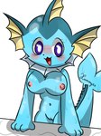 4_fingers anthro anthrofied black_nose blue_body blue_fur blush breasts countershading female fin fingers fur genitals nipples nude nude_anthro nude_female open_mouth pokemorph purple_eyes pussy simple_background standing wet white_background xammyxx nintendo pokemon eeveelution generation_1_pokemon pokemon_(species) vaporeon 2025 3:4 digital_media_(artwork) hi_res watermark