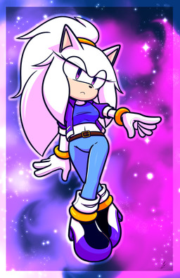 accessory anthro belly belt_buckle bottomwear buckle clothing denim denim_bottomwear denim_clothing female female_anthro fur gloves gold_(metal) hair hair_accessory handwear jacket jeans pants ponytail purple_eyes simple_background solo star topwear white_body white_fur wristband xxkenthewolfxx sega sonic_the_hedgehog_(series) fan_character eulipotyphlan hedgehog mammal absurd_res hi_res
