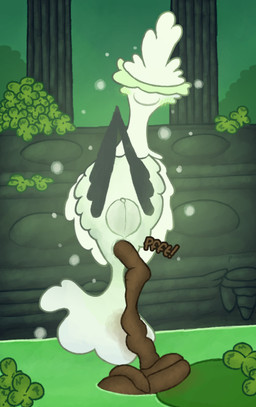 6_legs anus blush blush_lines clitoris clover_(plant) feces feet_together female feral fluffy genitals glowing lily_pad looking_at_viewer lying on_back particles plant plump_labia pooping pooping_into_water presenting presenting_anus presenting_vulva scatplay snout solo sound_effects vowelless vowelless_sound_effect vulva water pincoosh hollow_knight:_silksong hollow_knight_(franchise) team_cherry palestag arthropod cloverstag deer mammal absurd_res digital_media_(artwork) hi_res signature
