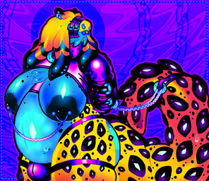 anthro areola barbell_piercing bdsm belly belt belt_buckle big_areola big_belly big_tail blue_belly blue_breasts blue_piercing bondage bondage_gear bound breasts buckle bulge cerata_(anatomy) clothing collar egg eggnant female glistening glistening_body glistening_breasts glowing glowing_belly glowing_egg hands_behind_back implied_oviposition jockstrap latex latex_clothing leather leather_clothing multicolored_body multiple_piercings nipple_barbell nipple_chain nipple_piercing nipples oviposition piercing pregnant pseudo_hair purple_background simple_background solo tail tentacle_hair tentacles tongue tongue_out tongue_piercing underwear ventral_groove latexslug hazard_(latexslug) aquatic aquatic_gastropod gastropod mollusk nudibranch sea_slug slug nonbinary_(lore)