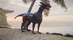 beach cove feral grass machine palm_tree plant quadruped sand sea seaside sky solo tail tree water mikeiscool12345 mythology dragon mechanical_dragon mythological_creature mythological_scalie scalie 16:9 3d_(artwork) digital_media_(artwork) widescreen