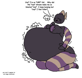 anthro arm_warmers armwear belly big_belly big_breasts bloated blush blush_lines breasts burping clothing female floating_head huge_belly hyper hyper_belly legwear navel nipple_tape overweight overweight_female panties pasties pattern_arm_warmers pattern_armwear pattern_clothing pattern_legwear pattern_thigh_highs rumbling_stomach solo striped_arm_warmers striped_armwear striped_clothing striped_legwear striped_thigh_highs stripes talking_to_self tape text thick_thighs thigh_highs underwear vore wide_hips 6saw789 mario_bros nintendo glyceri_(6saw789) bob-omb bomb_head bomb_humanoid 2024 aliasing digital_drawing_(artwork) digital_media_(artwork) english_text