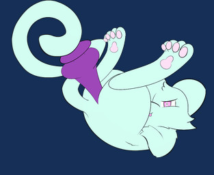ambiguous_gender ambiguous_penetration anthro blue_body blue_fur dildo dildo_insertion floating fur knot knotted_dildo long_tail looking_pleasured masturbation nude object_in_ass pawpads paws penetration pink_eyes sex_toy sex_toy_insertion simple_background solo tail toying_self transparent_background epicfurryname nintendo pokemon generation_1_pokemon legendary_pokemon mew_(pokemon) pokemon_(species) alpha_channel animated digital_media_(artwork)