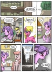 cherry_berry_(mlp) comic dialogue english_text equid equine female female/female feral friendship_is_magic group hasbro horse john_joseco mammal my_little_pony pink_pearl_(mlp) pony quadruped tail text