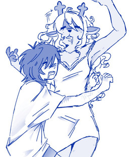 adolescent anthro antlers arm_hair bodily_fluids body_hair breasts clothing drooling duo eyes_closed female freckled_face freckles hair horn hug lying male male/female nightgown on_back on_side saliva simple_background sleeping sleeping_together young young_anthro young_female young_human young_male foxtailedfennec deltarune undertale_(series) kris_dreemurr noelle_holiday cervine deer human mammal 2025 digital_media_(artwork) monochrome