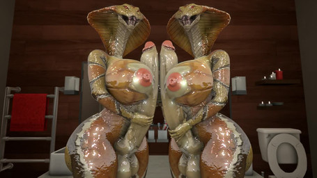 anthro balls bathroom big_balls big_breasts big_butt big_penis breasts butt duo erection frottage genitals gynomorph huge_breasts huge_butt huge_penis hyper hyper_genitalia hyper_penis intersex looking_at_viewer masturbation nipples non-mammal_balls non-mammal_breasts non-mammal_nipples nude penile penile_masturbation penis penises_touching sex snake_hood thick_thighs conditional_dnp thatblackcopfromdawnofthedead x-com reptile scalie snake viper_(x-com) 16:9 3d_(artwork) 3d_animation animated digital_media_(artwork) high_framerate no_sound short_playtime source_filmmaker_(artwork) video widescreen