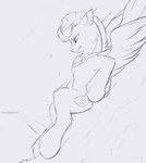 cape clothing feral male mountain sliding solo wings snowstormbat hasbro my_little_pony mythology equid equine horse mammal mythological_creature mythological_equine pegasus pony hi_res sketch