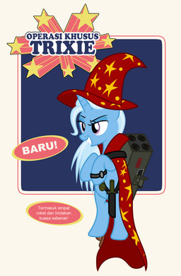 action_figure cape clothing explosives female feral grenade hat headgear headwear horn knife purple_eyes ranged_weapon rocket_launcher solo weapon wizard_hat badumsquish friendship_is_magic hasbro my_little_pony mythology trixie_(mlp) equid equine mammal mythological_creature mythological_equine unicorn 2019 hi_res