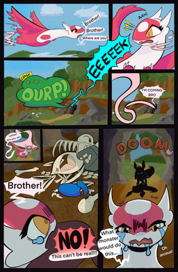 bodily_fluids bone burping cruelty death dialogue fatal_vore female feral male sad screaming tears text vore globaldonut34 nintendo pokemon meep_the_eevee eevee generation_1_pokemon generation_3_pokemon latias latios legendary_pokemon pokemon_(species) colored comic english_text hi_res