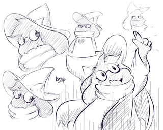 clothing eyewear fur glasses hat headgear headwear heart_symbol scarf solo azenzeph deltarune undertale_(series) ralsei bovid caprine darkner goat mammal 2018 5:4 sketch