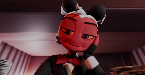 anthro areola blush bodily_fluids breasts caught_cheating caught_in_the_act cheating_husband clothing cum cum_in_mouth cum_inside cum_on_face deep_throat dominant dominant_female duo erection eye_contact eyelashes fellatio female first_person_view fishnet_clothing fishnet_leggings fishnet_legwear freckled_face freckles french_kissing genital_fluids genitals grey_body handjob inside kissing larger_female leggings legwear licking long_eyelashes looking_at_another looking_at_viewer male male/female neck_lick night nipples office oral oral_penetration penetration penile penis questionable_consent red_eyes sex shocked size_difference smaller_male standing tongue tuft working eyecandyproduction hellaverse helluva_boss loona_(helluva_boss) millie_(helluva_boss) moxxie_(helluva_boss) canid canine canis humanoid imp mammal wolf 3d_(artwork) 3d_animation animated digital_media_(artwork) hi_res huge_filesize long_playtime no_sound webm